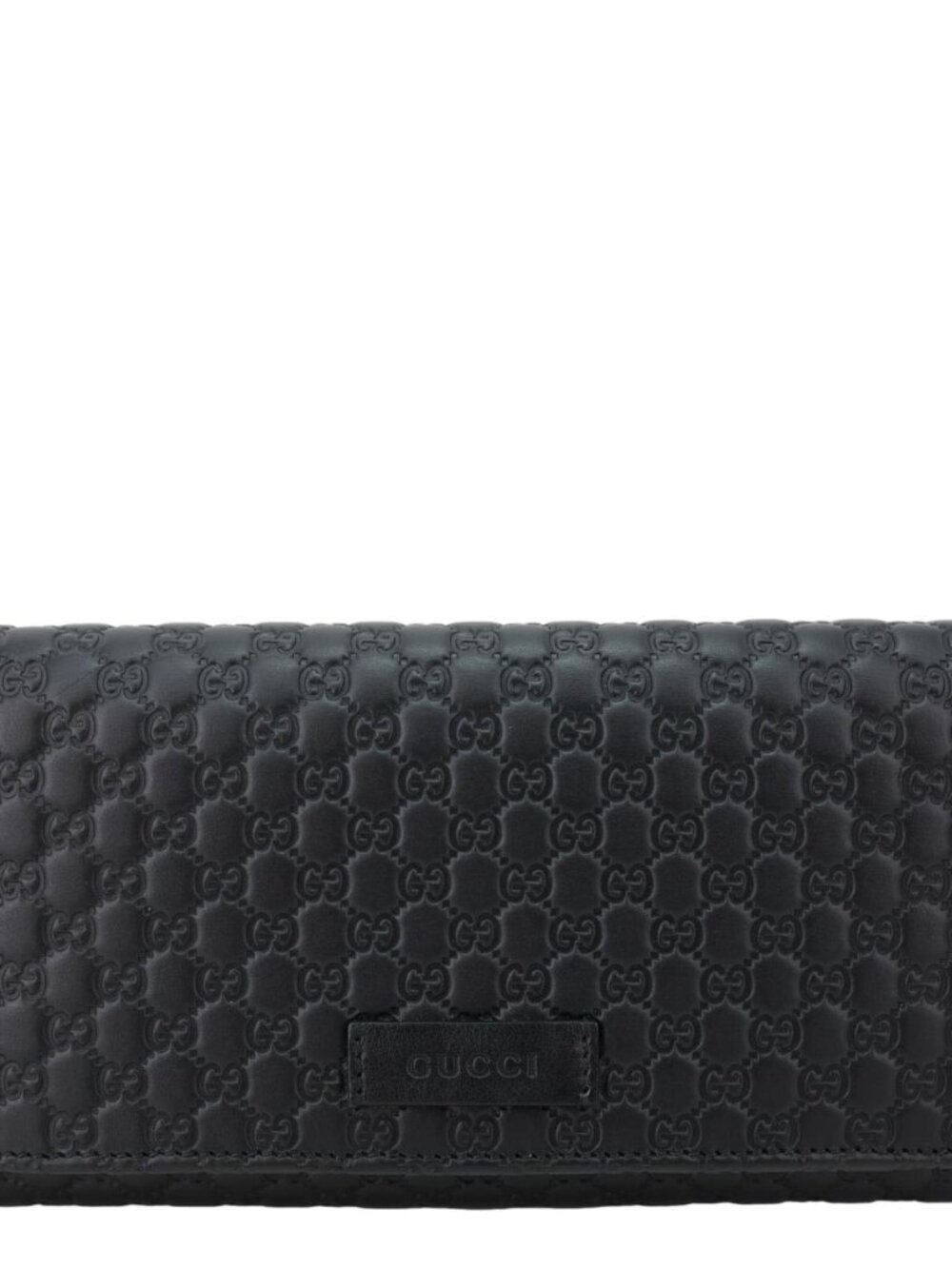 Gucci Microguccissima GG Leather Long Wallet Black 449396